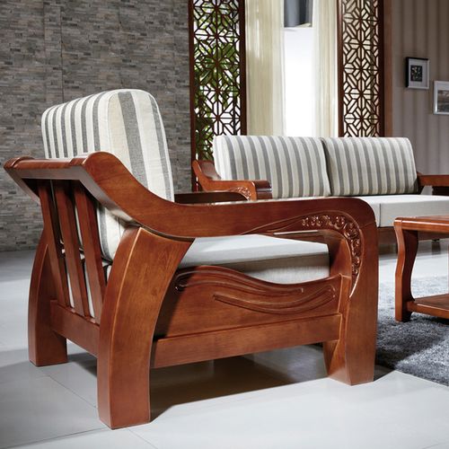 厂家** 实木沙发组合 大款厚重实木沙发 现代中式实木家具.